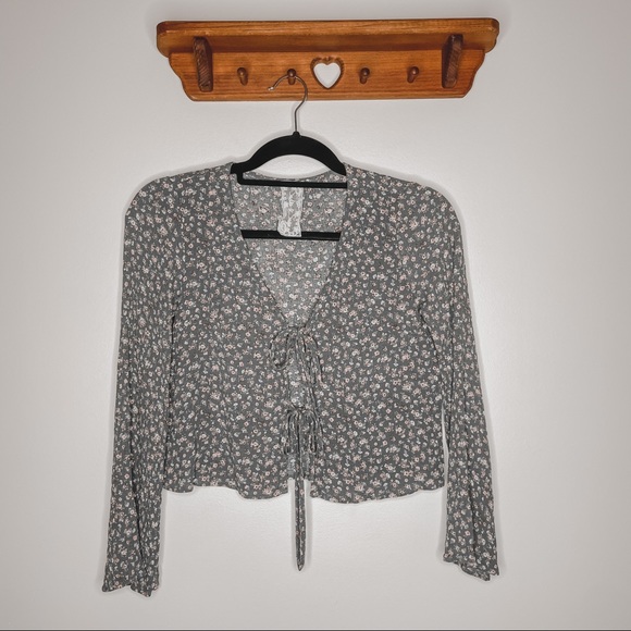 Sadie & Sage Tops - Sadie & Sage | Dainty Floral Top Small Tie Front small